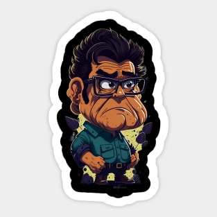 I Think You Should Leave Caricature Art Sticker